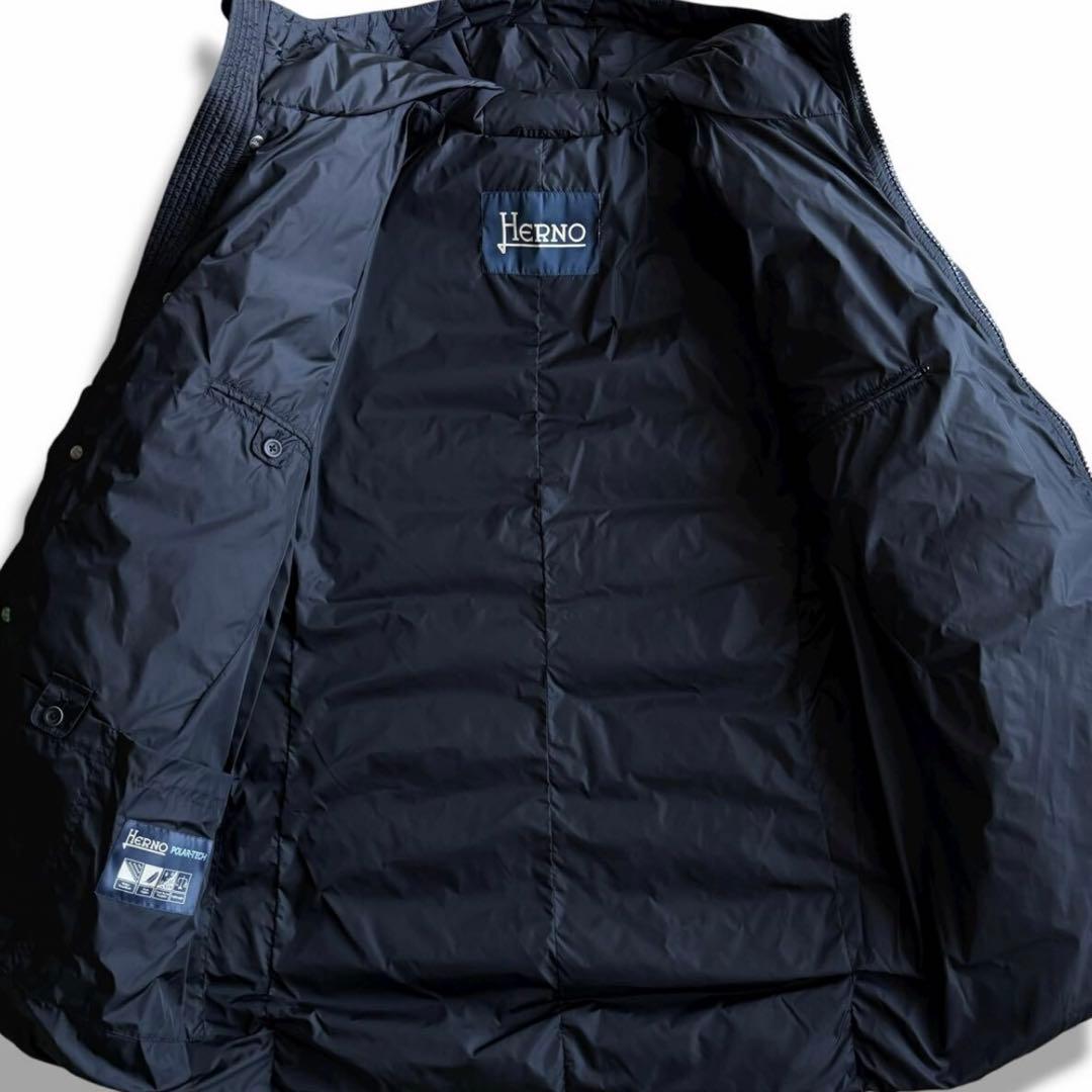 新品タグ付/XXXL HERNO ヘルノ ダウン　ネイビー 54 メンズ