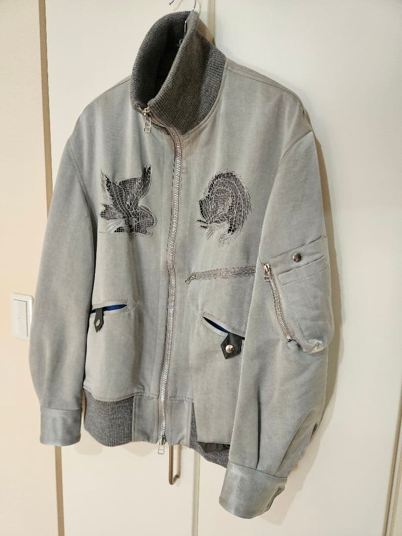 定価10万 希少 サンプル品 23AW Tamme タム 刺繍ブルゾン