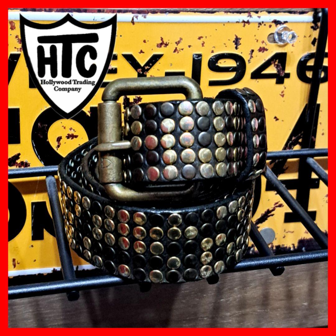 HTC 5連　ミリオンスタッズ　レザーベルト　36 ブラック　10000