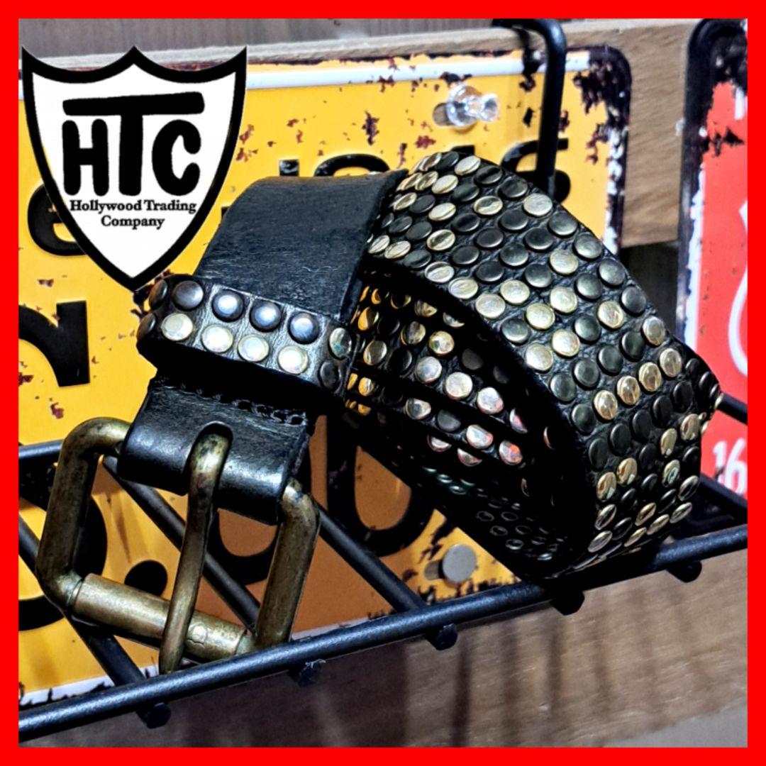 HTC 5連　ミリオンスタッズ　レザーベルト　36 ブラック　10000