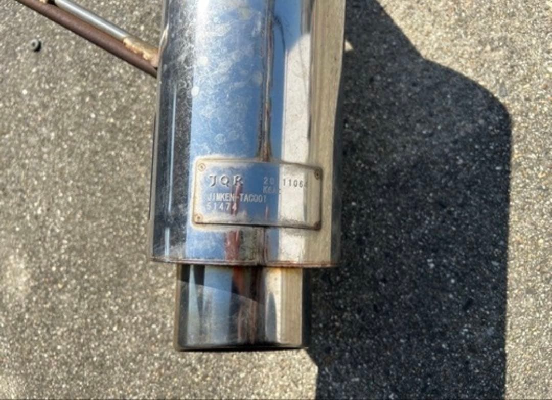 引取り限定　JB23 マフラー ジムケンタック製　左出し