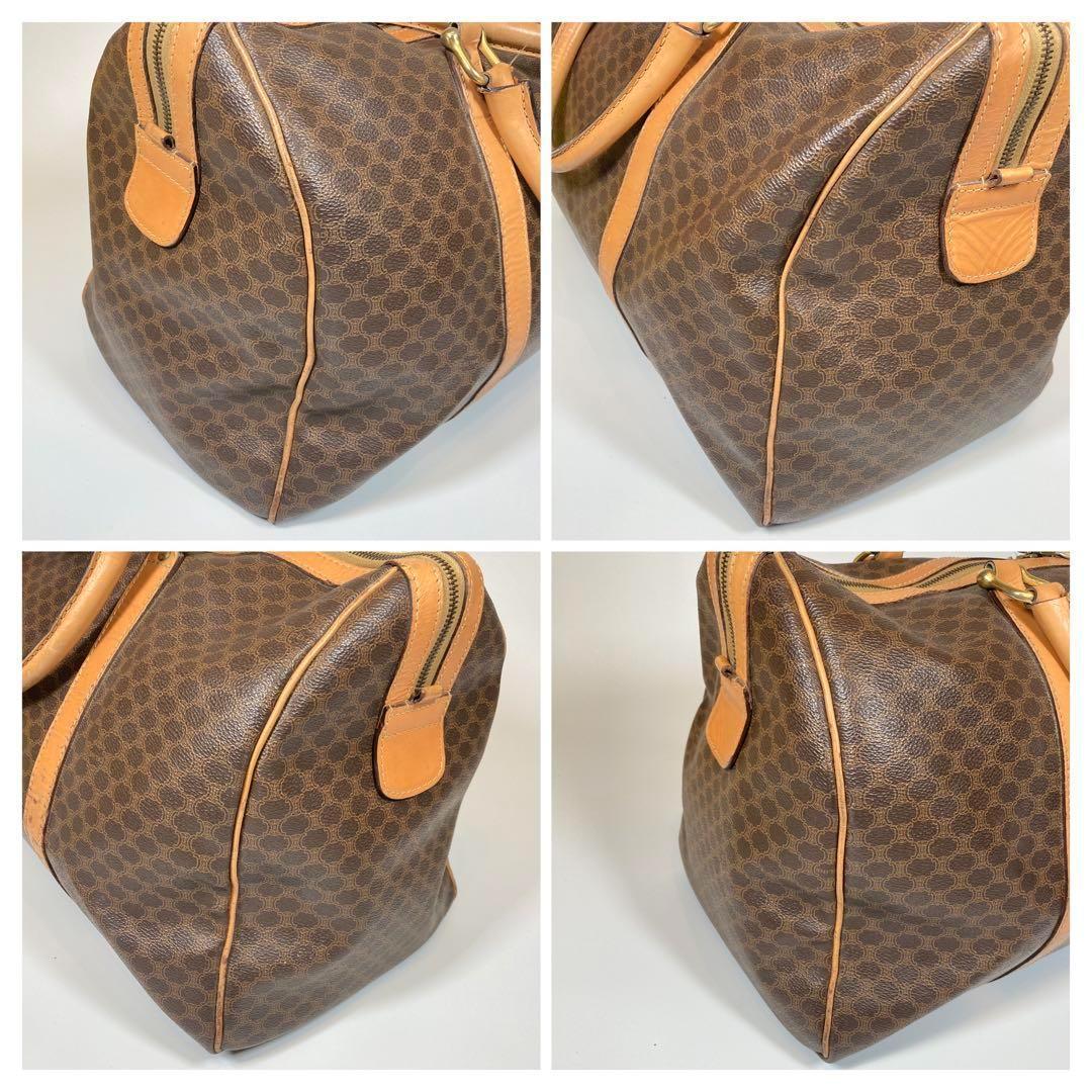 CELINE セリーヌ ボストンバッグ 旅行用 マカダム ブラウン レディース