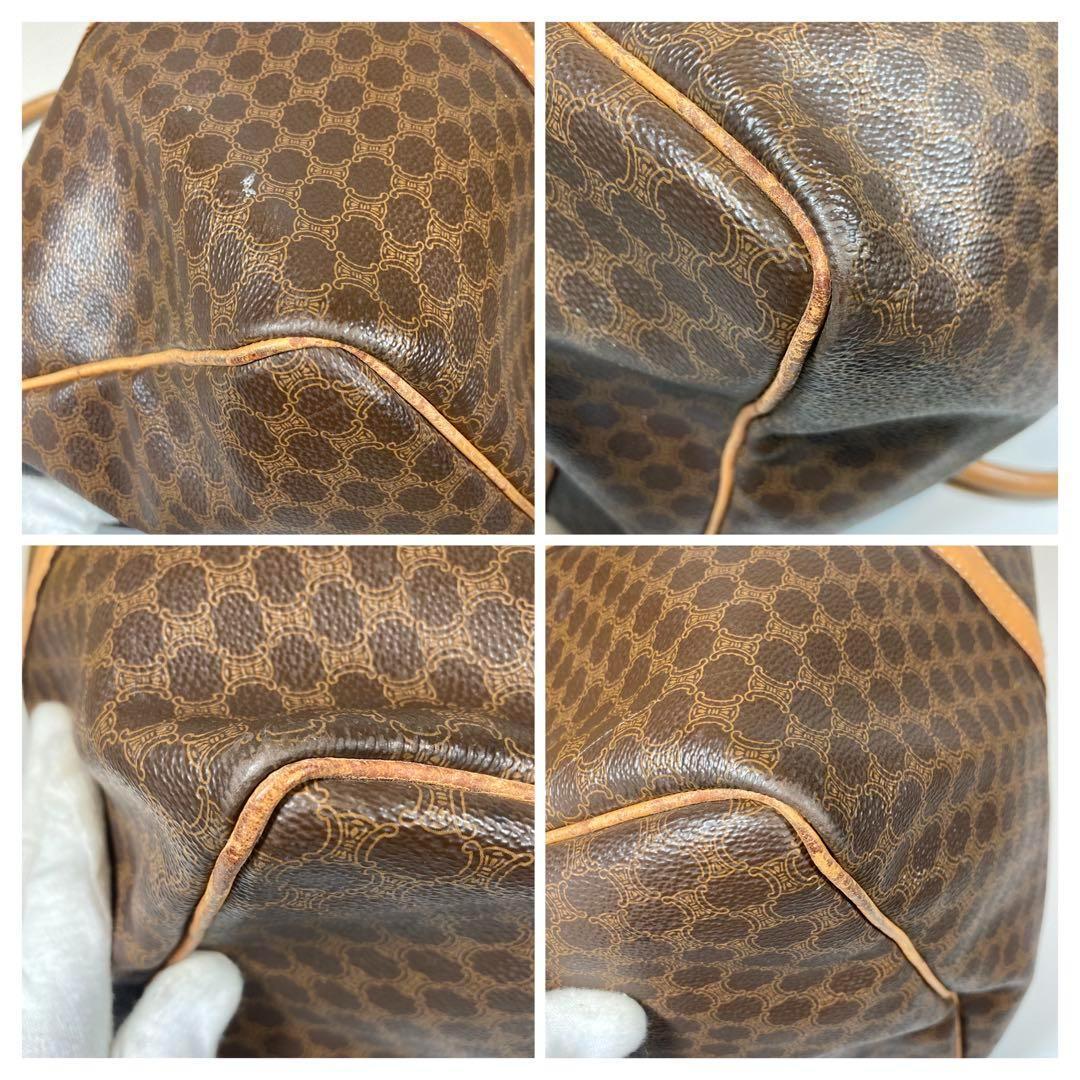 CELINE セリーヌ ボストンバッグ 旅行用 マカダム ブラウン レディース