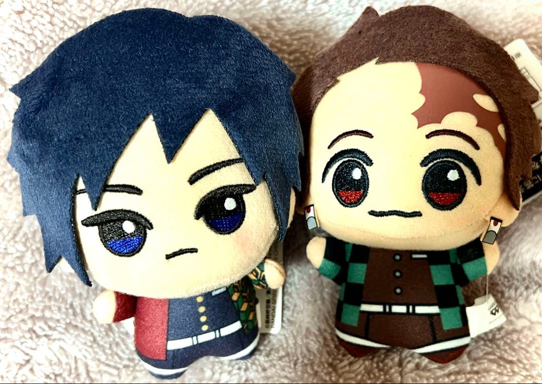 鬼滅の刃　竈門炭治郎　冨岡義勇　ちびぐるみ