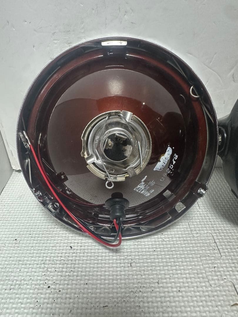 当時物シビエスーパーオスカー180πシビエ凹みレンズ付きヘッドライト/マーシャル