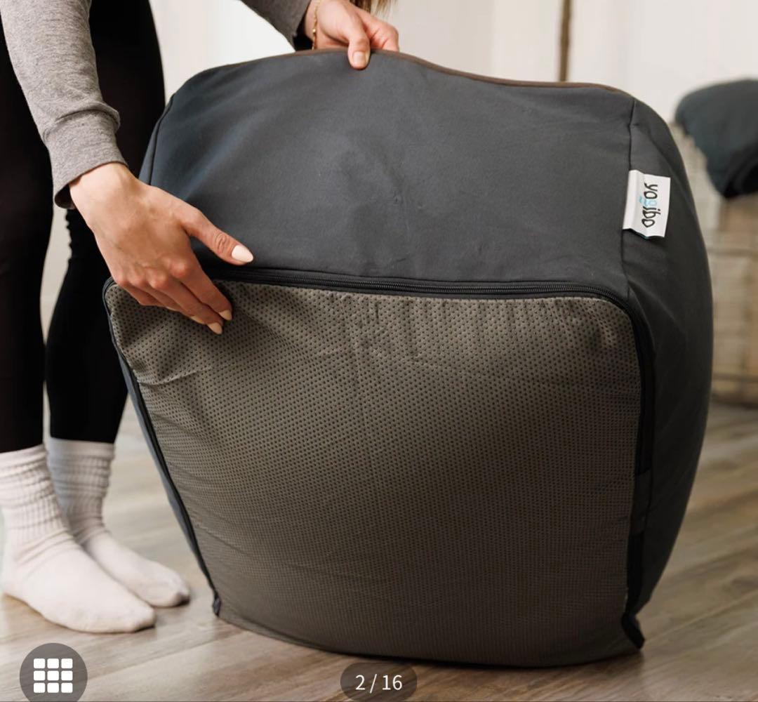 ヨギボー yoibo オットマン ビーズクッション ダークグレー