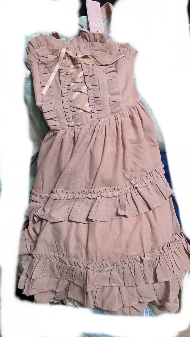 アクシーズファムカワイイ　シャルミエール　フリルジャンスカ　ピンク