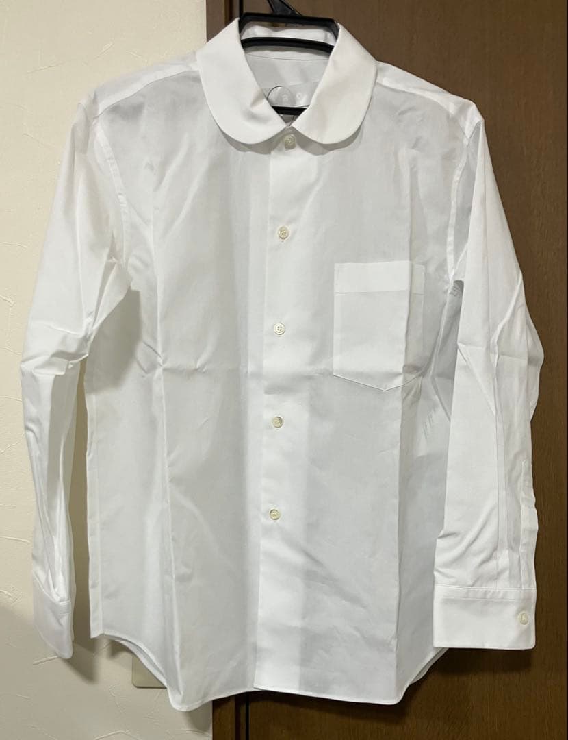 tao トリココムデギャルソン　定番　丸襟長袖シャツ　ホワイト　Mサイズ