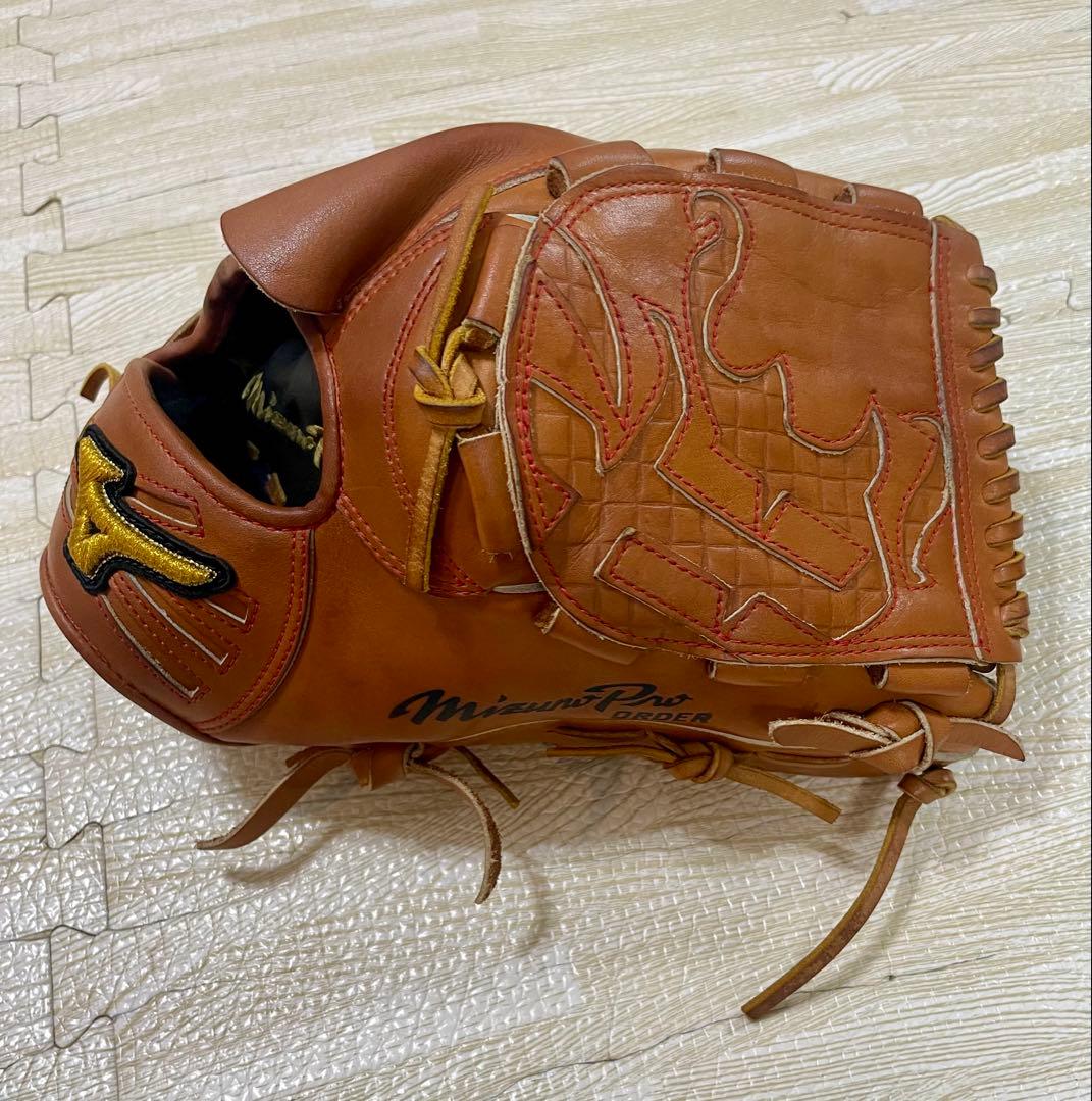 硬式ミズノプロオーダー田中将大モデル　ウェブ曲げない片付け（耕作印）有