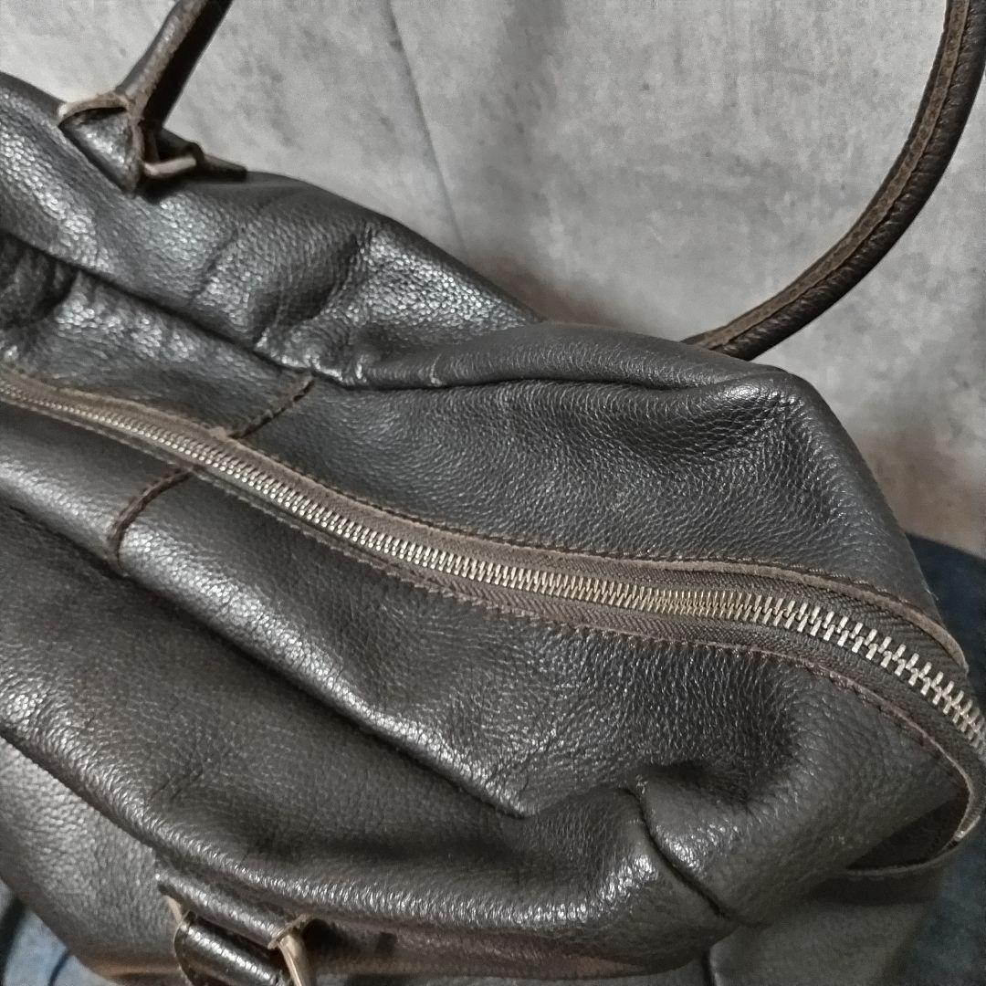 ✅️【スペイン製】VIRREINA ミニボストンバッグ レザー ダークブラウン