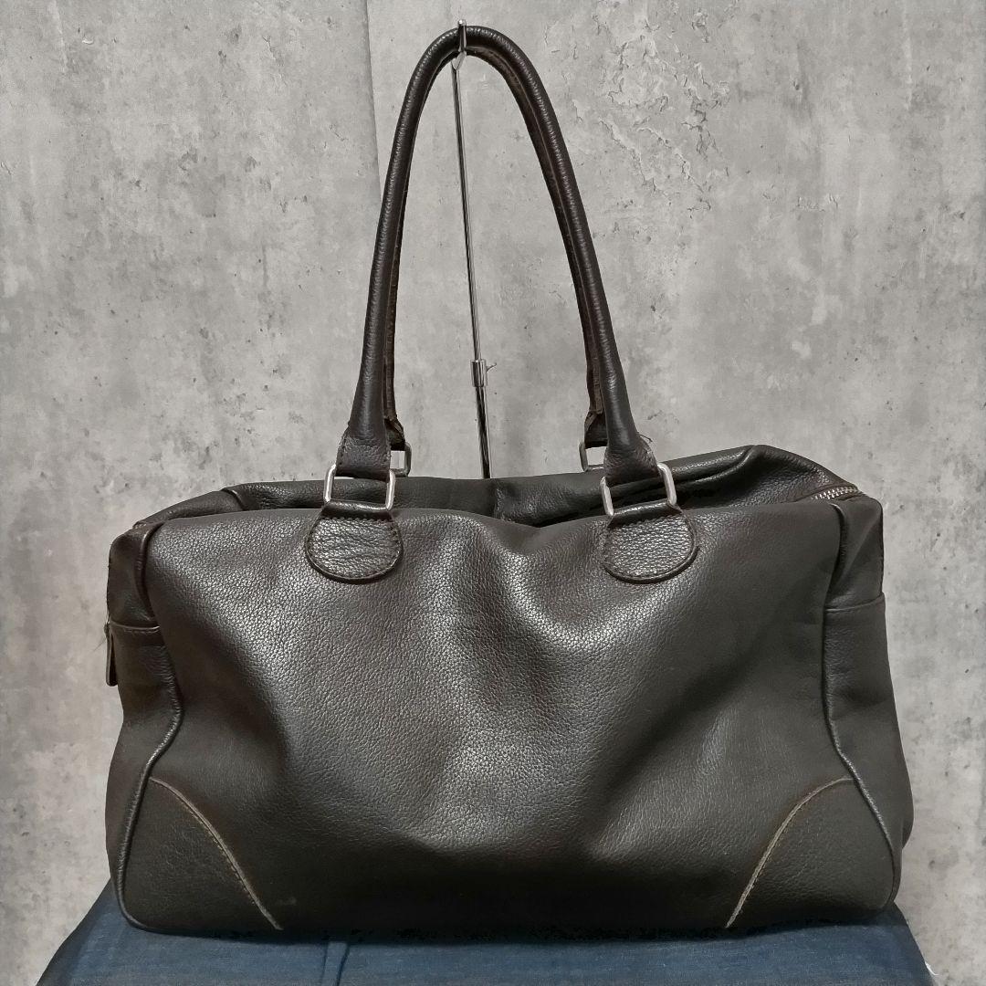 ✅️【スペイン製】VIRREINA ミニボストンバッグ レザー ダークブラウン