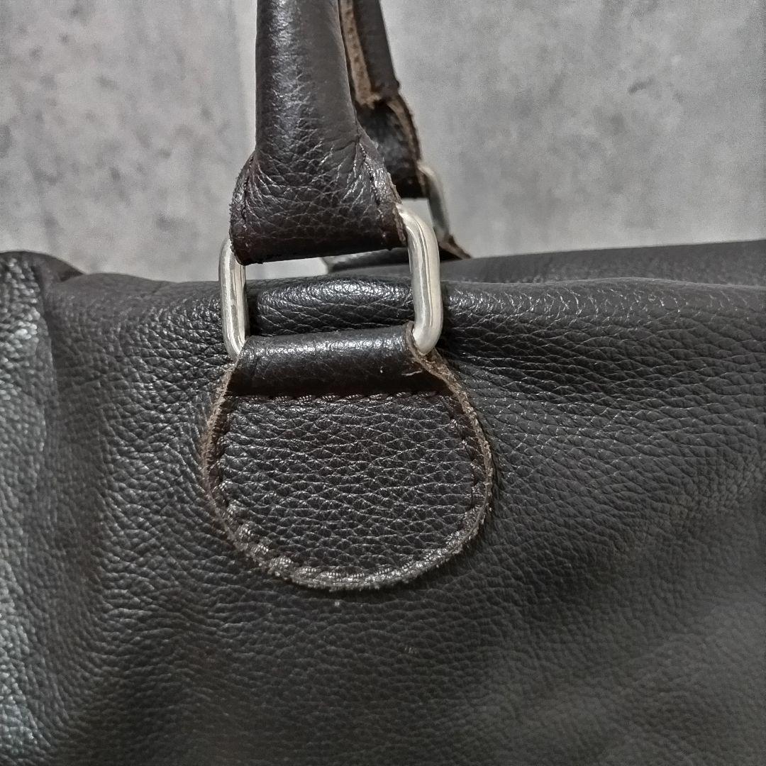 ✅️【スペイン製】VIRREINA ミニボストンバッグ レザー ダークブラウン