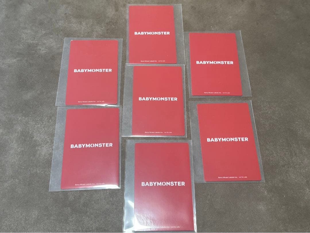 BABYMONSTER 会場限定 CD 購入特典トレカA 7種コンプリート