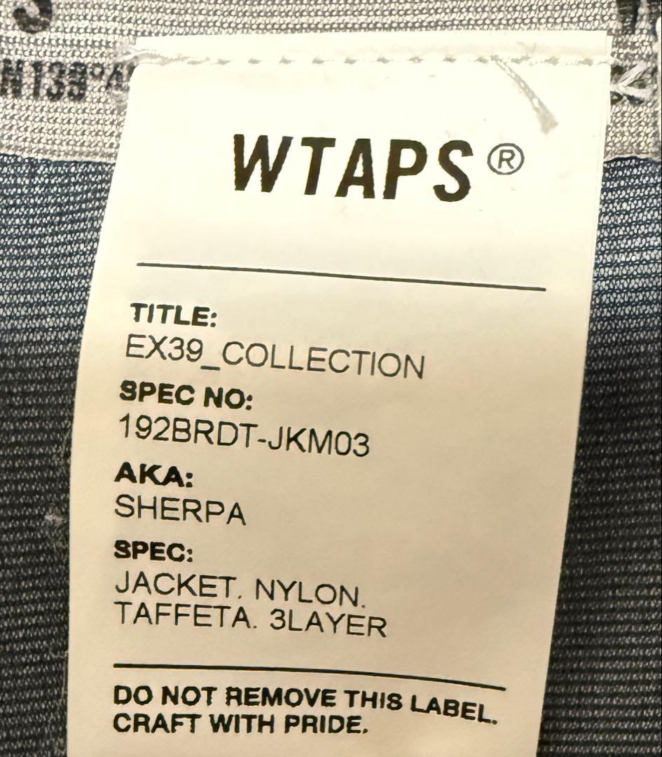 試着のみ美品！WTAPS 19AW SHERPA JACKET 黒 L