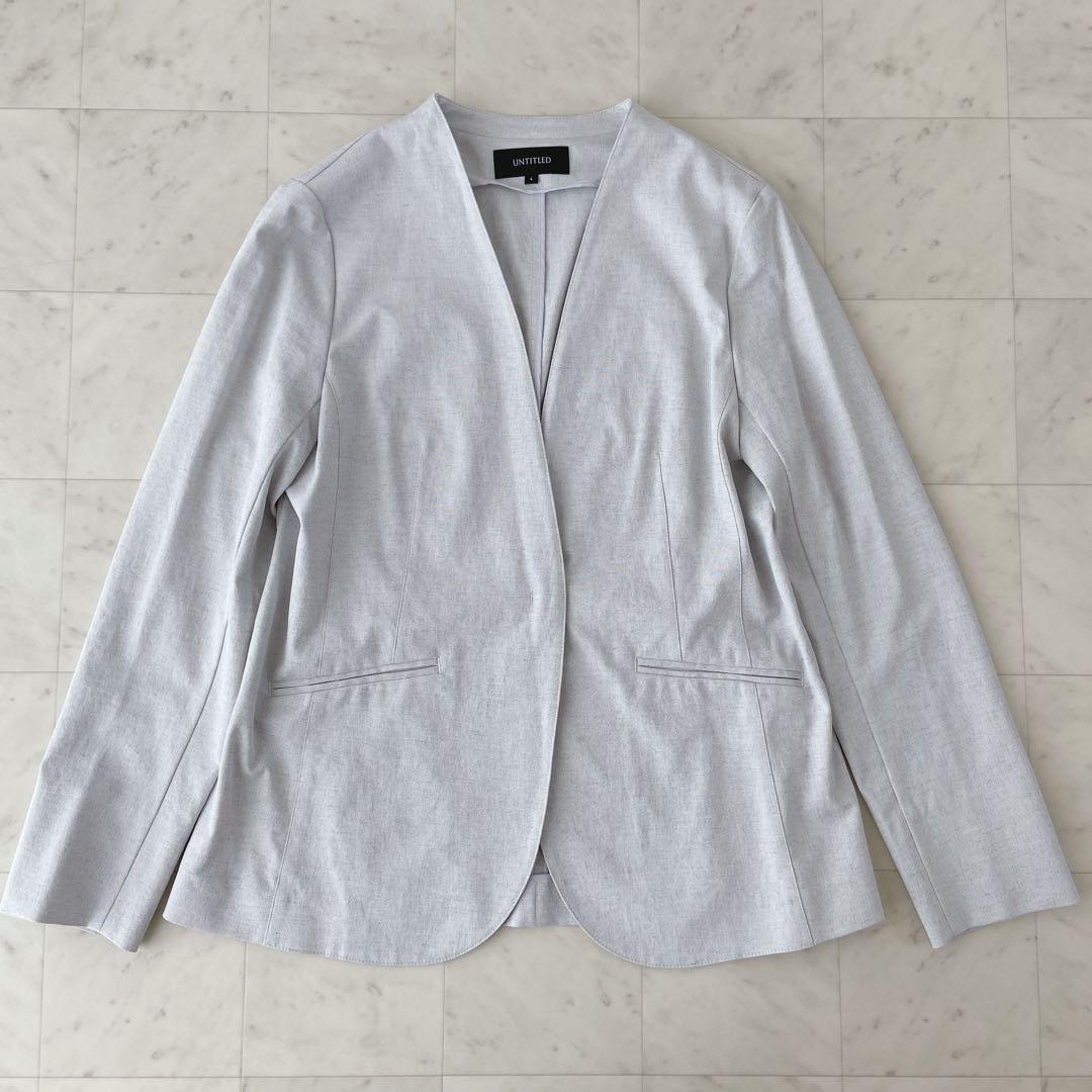 美品✨クリーニング済【UNTITLED】アンタイトル　大きいサイズ　パンツスーツ