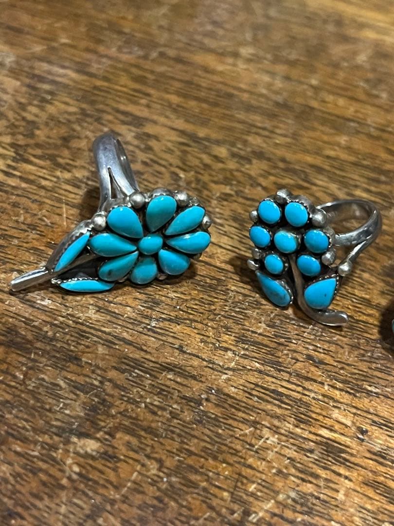 ヴィンテージターコイズリング5点セット