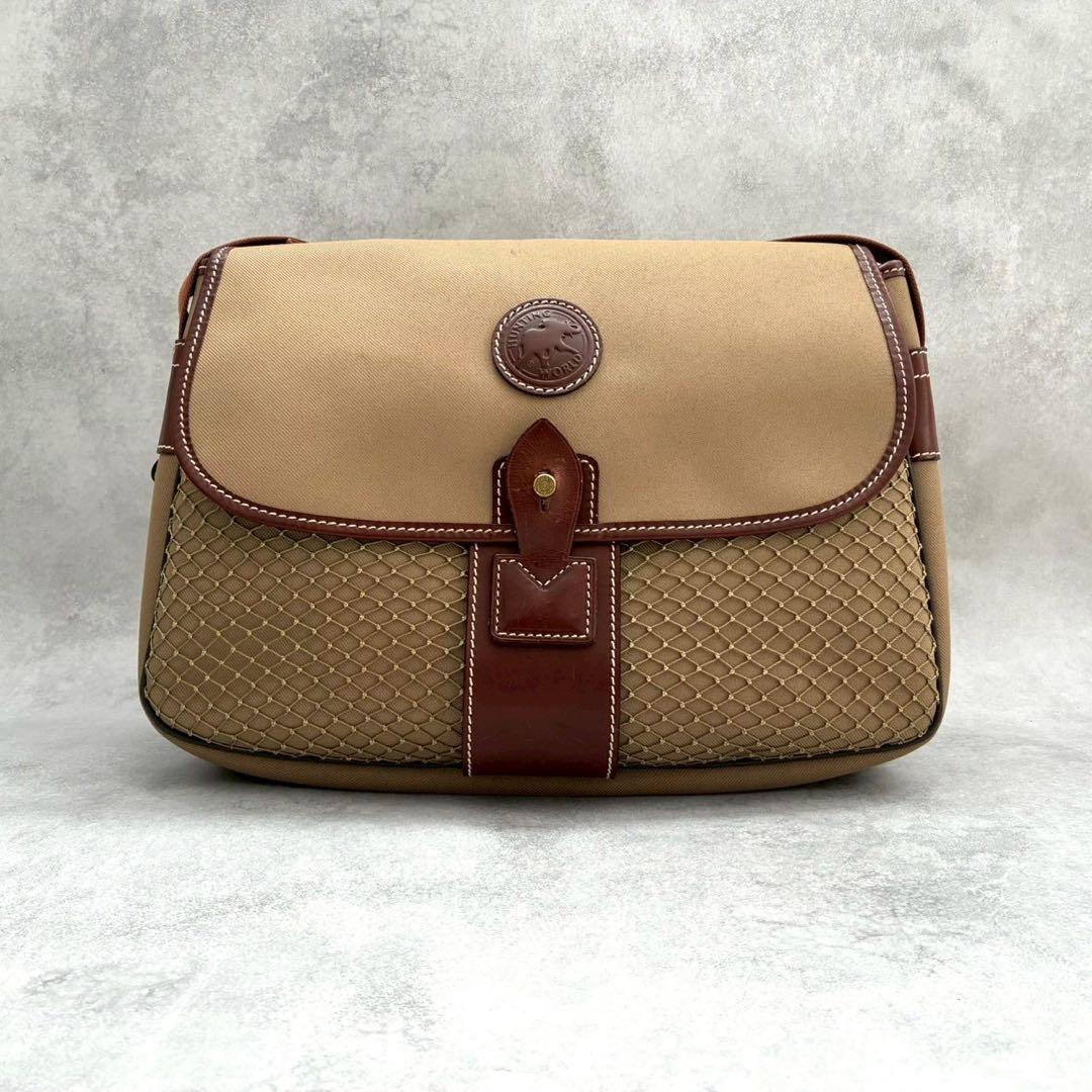 ✨美品✨ハンティングワールド メッセンジャーバッグ ショルダーバッグ サファリ