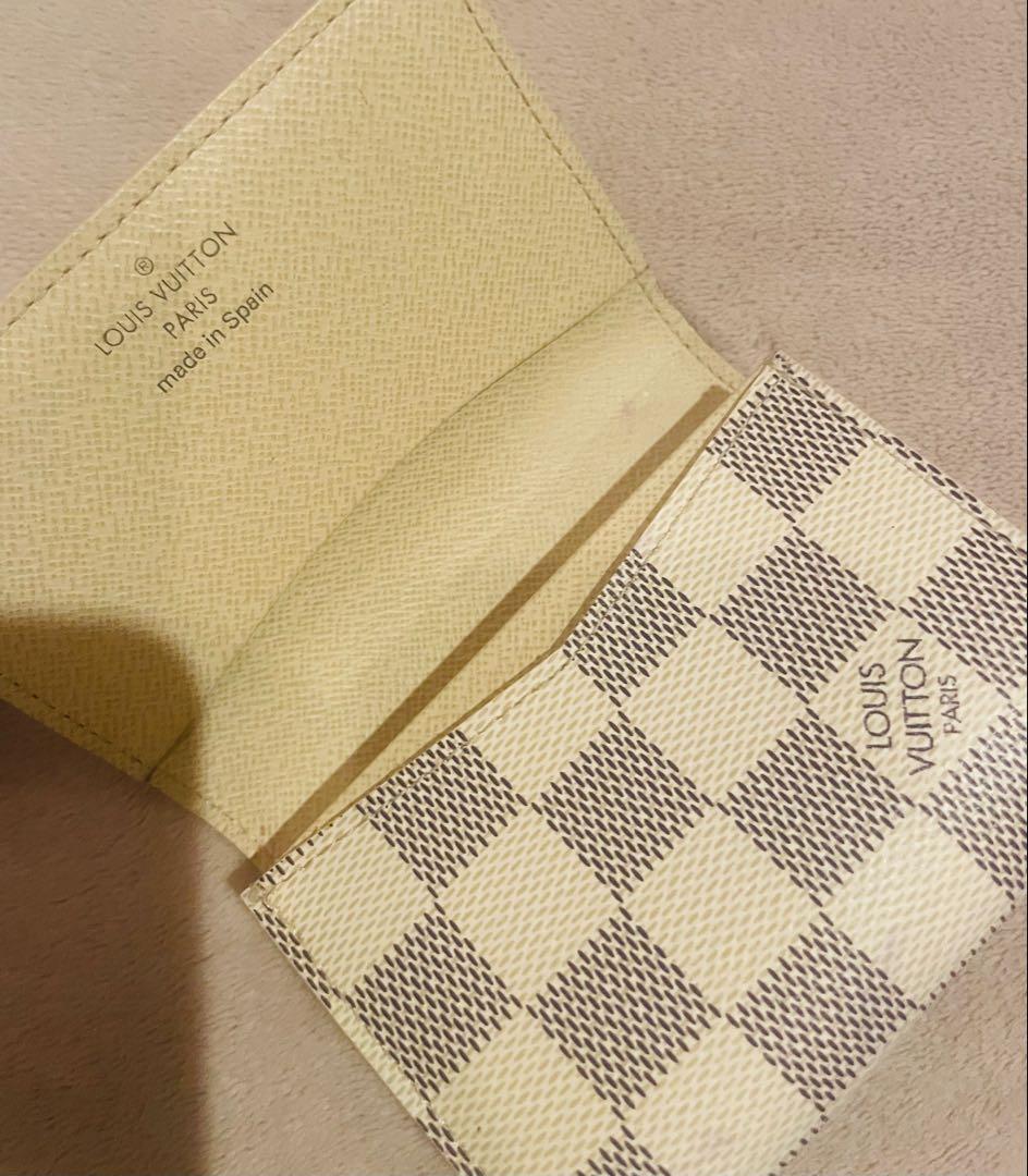 【正規品・美品】LOUIS VUITTON ヴィトン ダミエ 白 名刺入れ