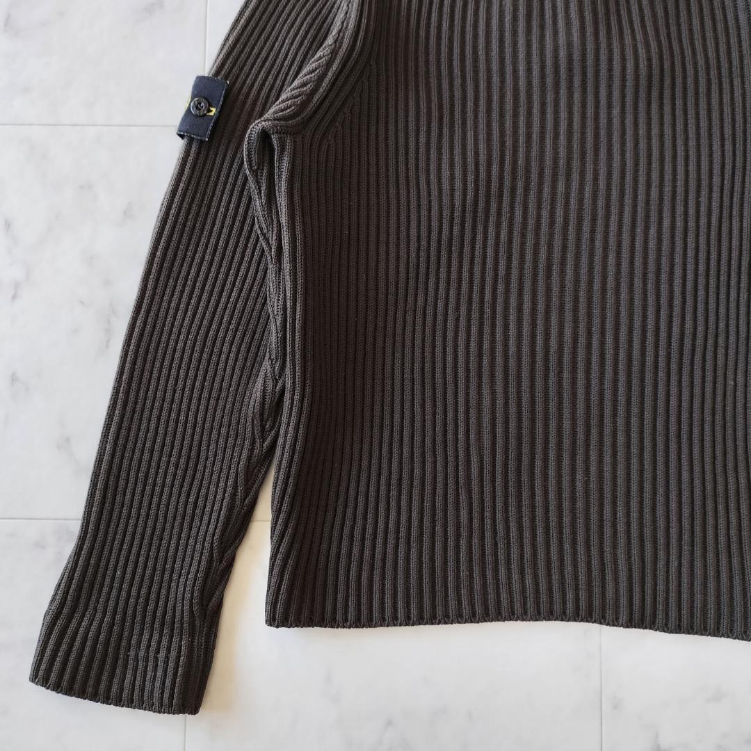 ストーンアイランド 2010AW ウール切替ニットパーカー S イタリア製