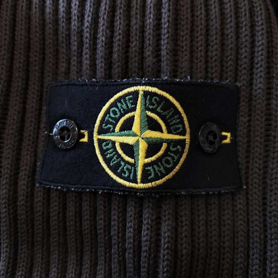 ストーンアイランド 2010AW ウール切替ニットパーカー S イタリア製