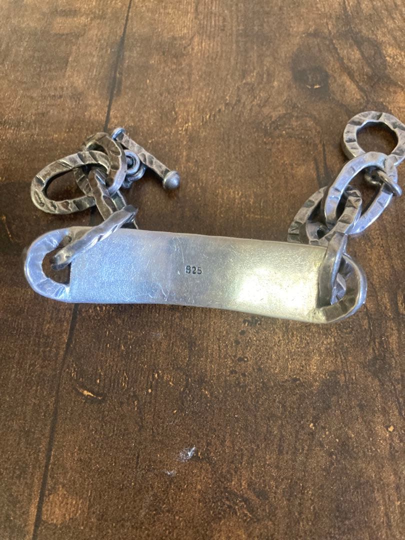 シルバーハンマードチェーンブレスレット　70g 925