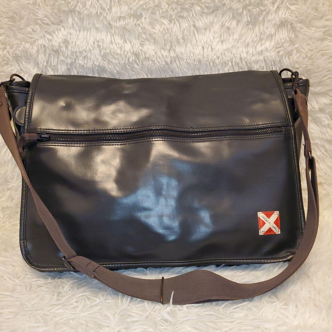 ⭐極美品⭐ラゲッジレーベル 拡張タイプ メッセンジャーバッグ 大容量 a4収納