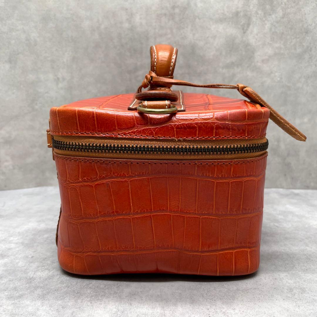 Felisi フェリージ 9436 クロコ型押し レザー バニティケース