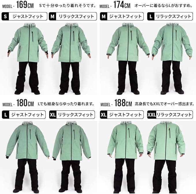 彡新品彡BLACK スノーボードウェア 上下セット ジャケット XL