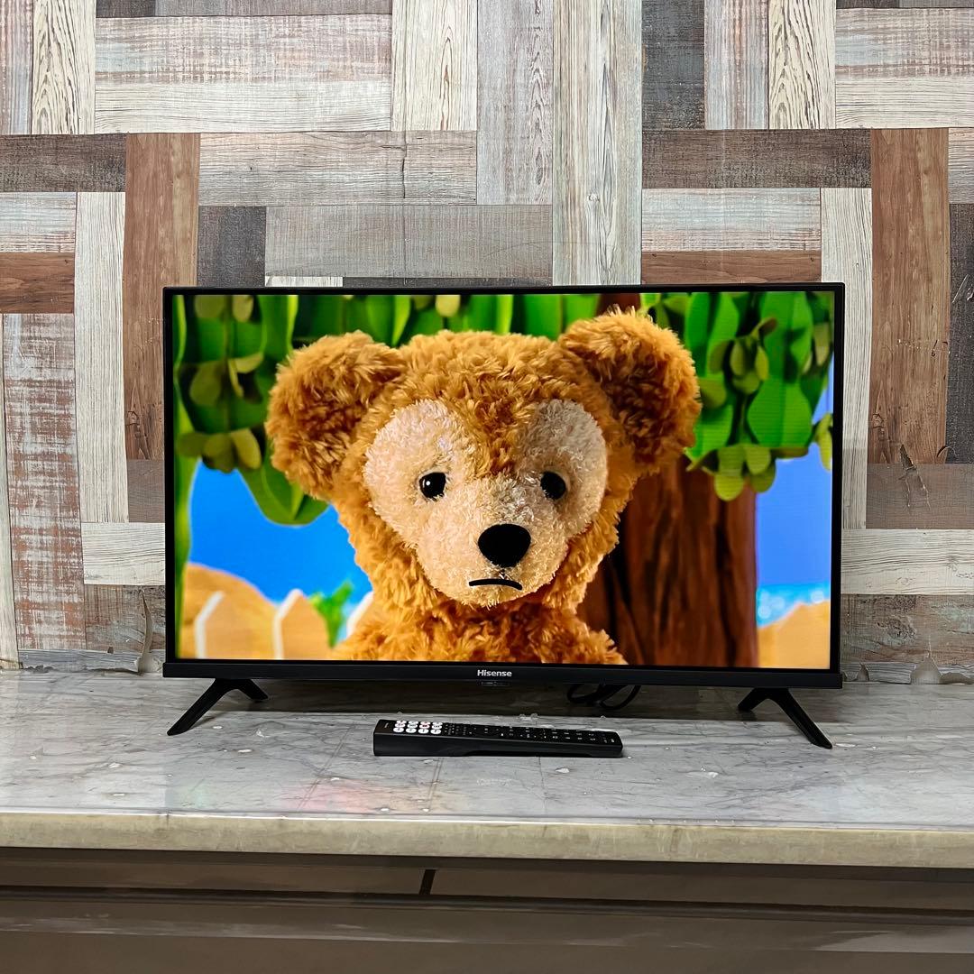 即日受渡❣️全国送料込今年購入ハイセンス32型液晶テレビネット動画視聴可チューナー