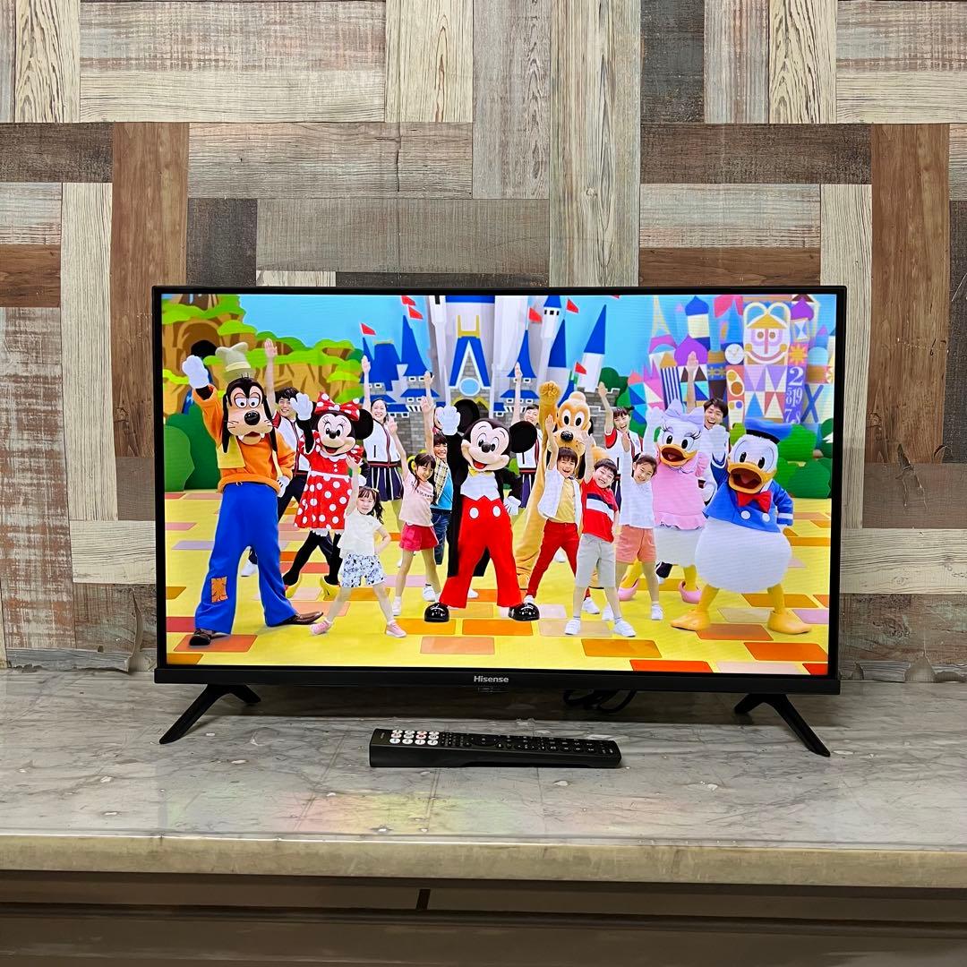 即日受渡❣️全国送料込今年購入ハイセンス32型液晶テレビネット動画視聴可チューナー