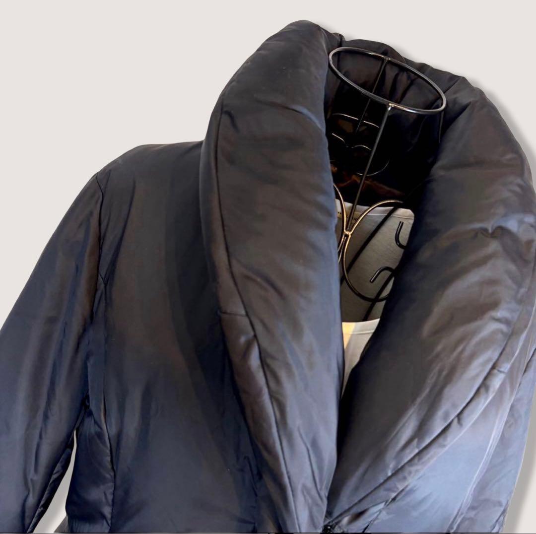 極美品 ポールスチュアート女優襟　ダウンジャケット L 三陽商会 ブラック8