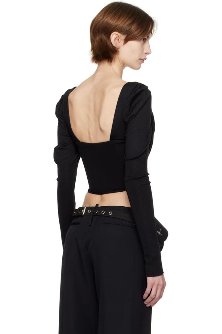 Vivienne Westwood ブラックパフスリーブベアトップ