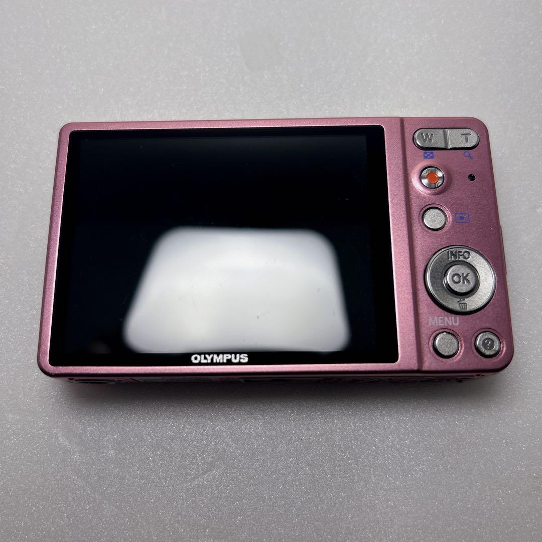 【美品】OLYMPUS デジカメ VG-140 ピンク コンデジ オリンパス