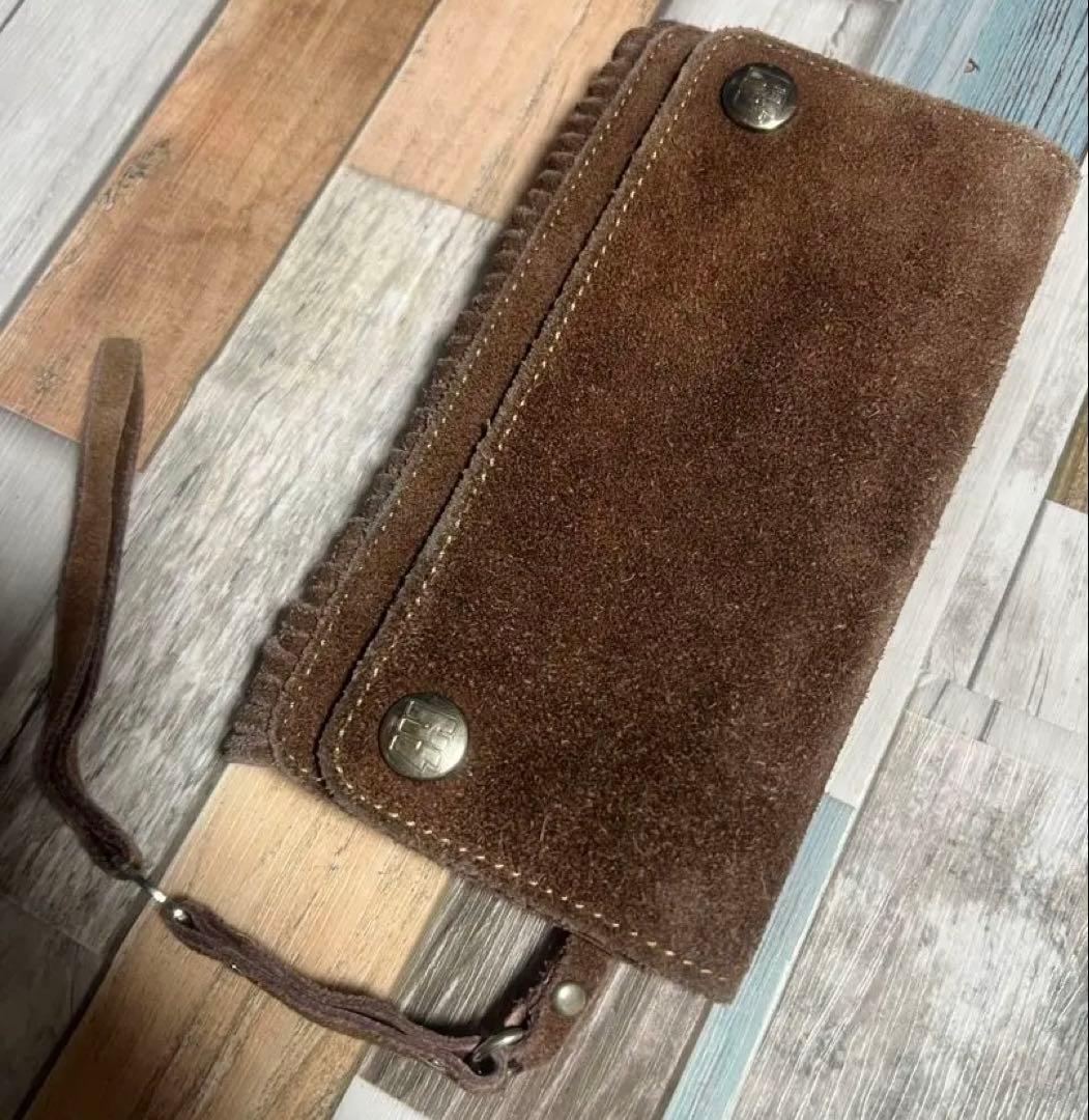 爆限定 ヒステリックグラマー グランジ フリンジ ウォレット 長財布 茶色 希少