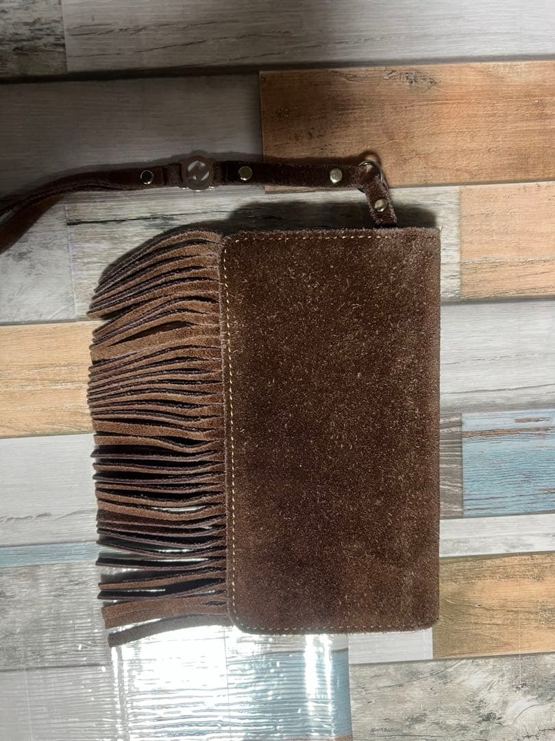 爆限定 ヒステリックグラマー グランジ フリンジ ウォレット 長財布 茶色 希少