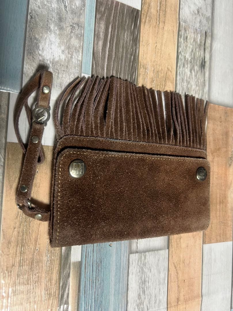 爆限定 ヒステリックグラマー グランジ フリンジ ウォレット 長財布 茶色 希少