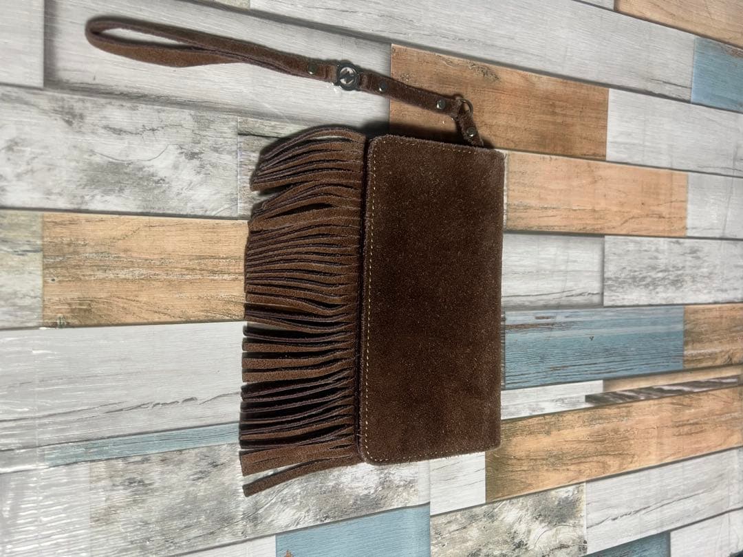 爆限定 ヒステリックグラマー グランジ フリンジ ウォレット 長財布 茶色 希少