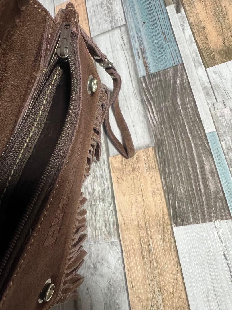 爆限定 ヒステリックグラマー グランジ フリンジ ウォレット 長財布 茶色 希少