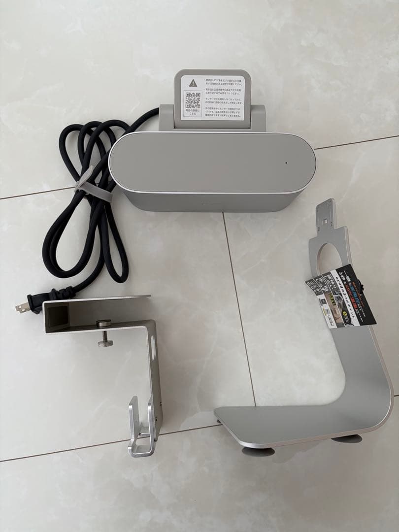 ハンドドライヤー 家庭用 センサー式 コンパクト SOUYI シルバー フック付