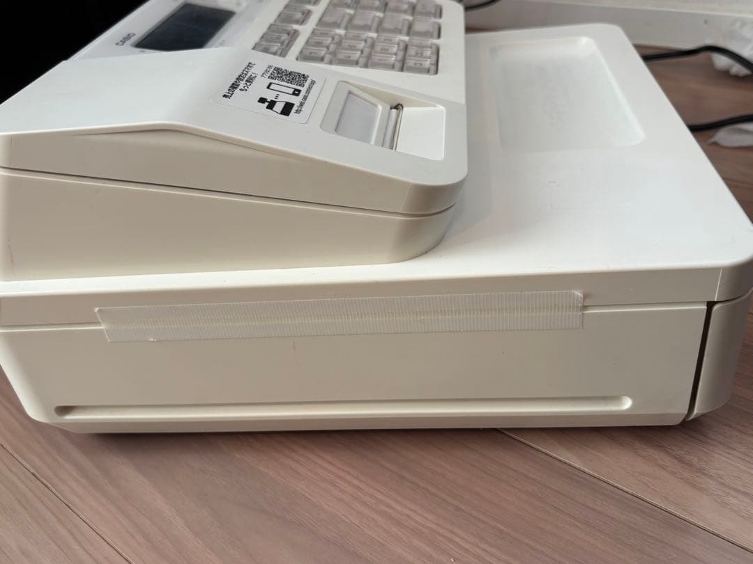 動作確認済　CASIO SR-G3 レジスター　ホワイト　白　ペーパー付き