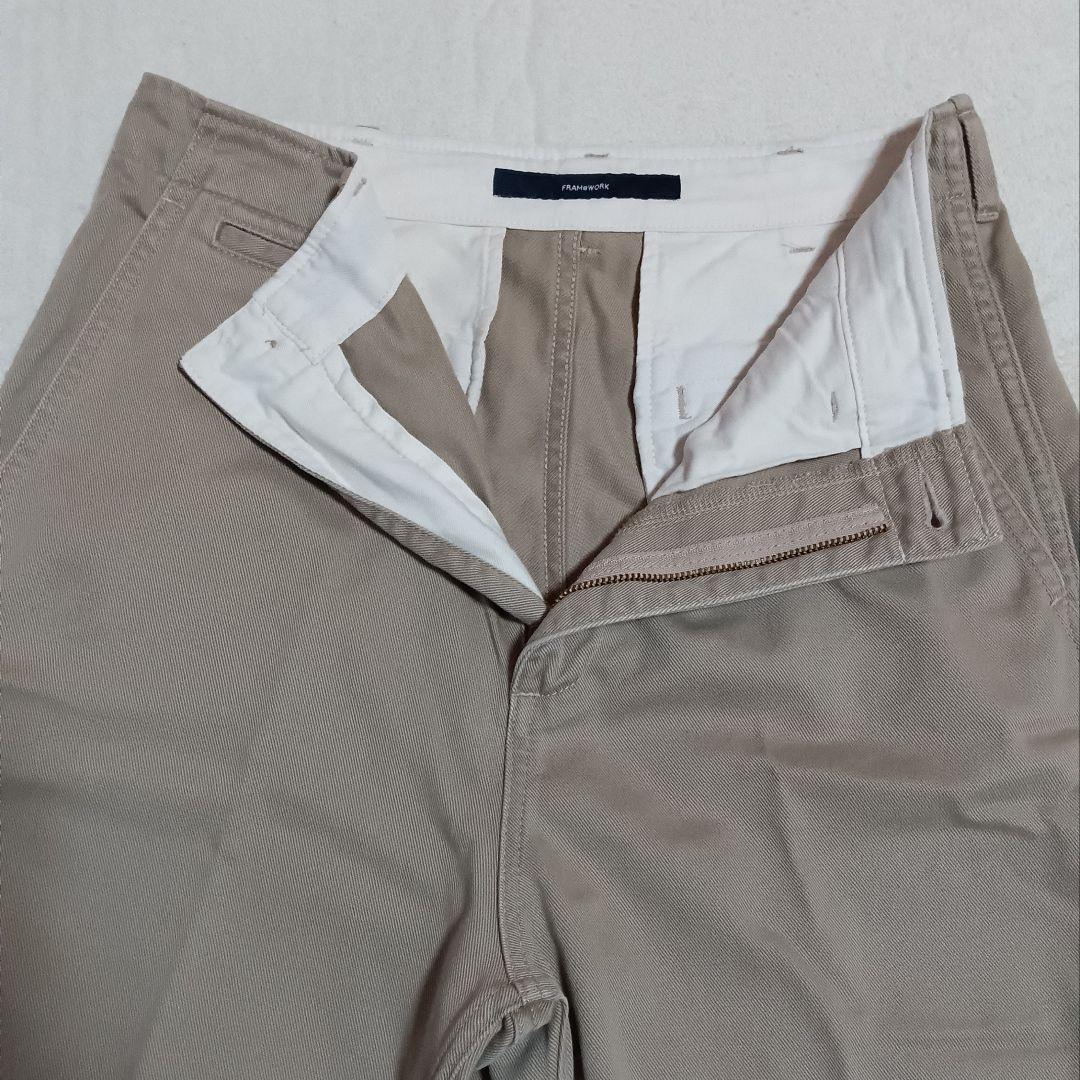 《FRAMeWORK》 OVER SIZED CHINO パンツ ベージュ 38