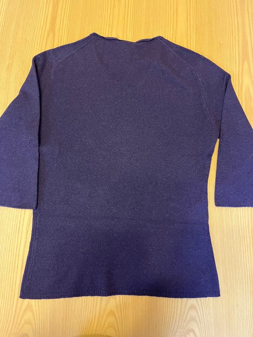 専用美品　CHANEL IDENTIFICATION パープルニットセーター