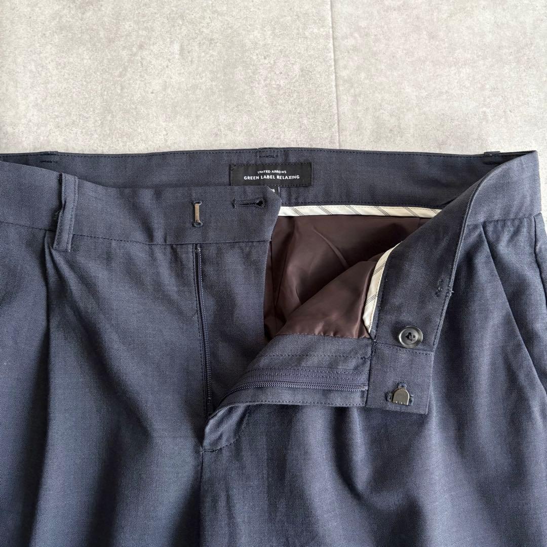 人気✨グリーンレーベルリラクシング カチリラ パンツスーツ ネイビー 38