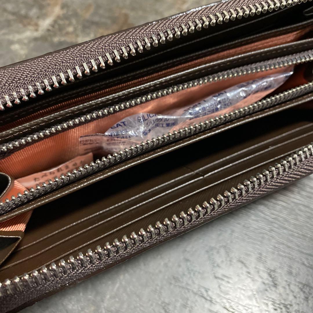 新品未使用 CROIX クロワロワイヤル長財布 ラウンドファスナー12