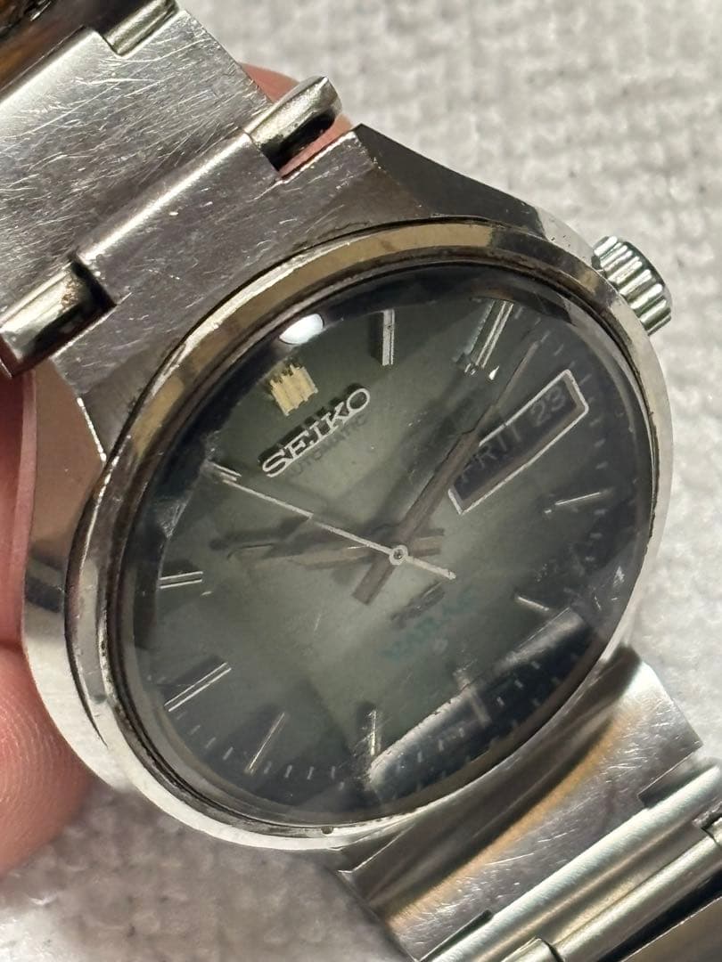 SEIKO バナック　アナログ時計 グリーン ジャンク