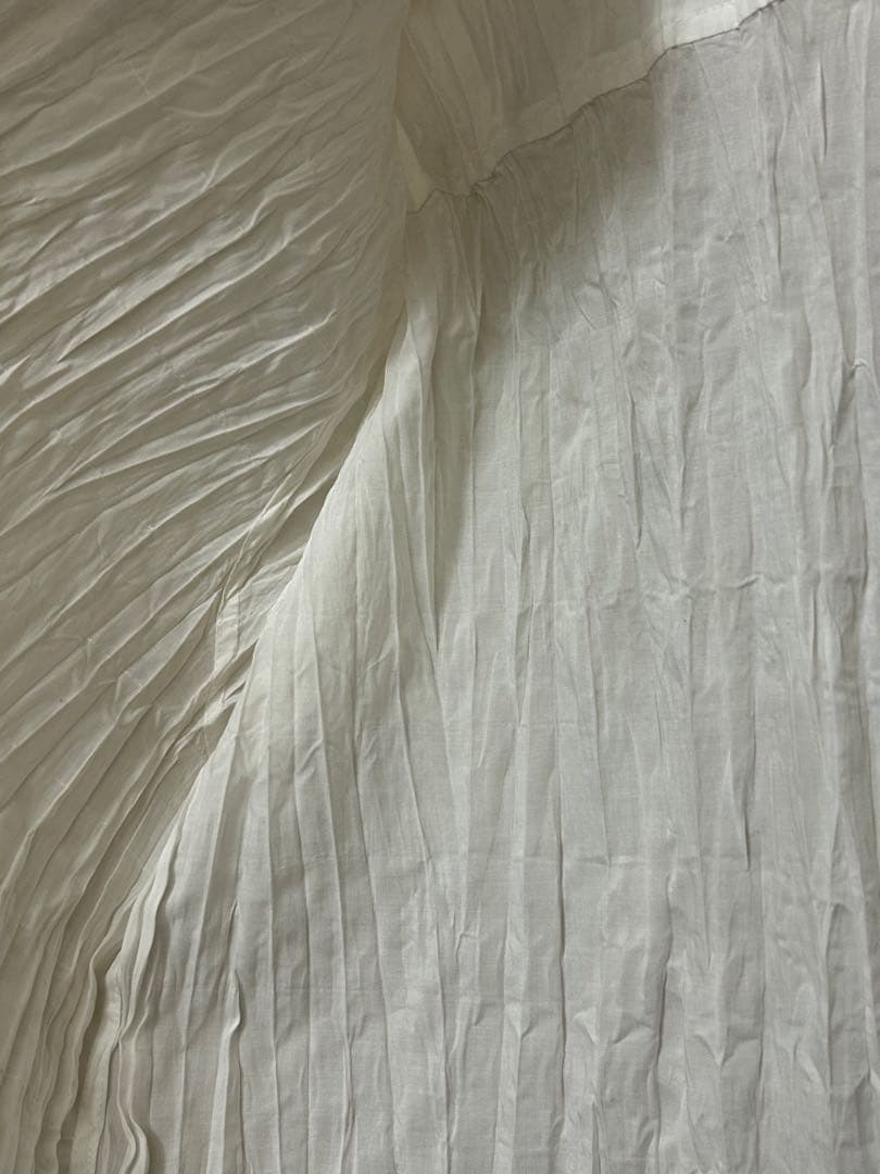 ISSEY MIYAKE MEN ホワイトプリーツシャツ