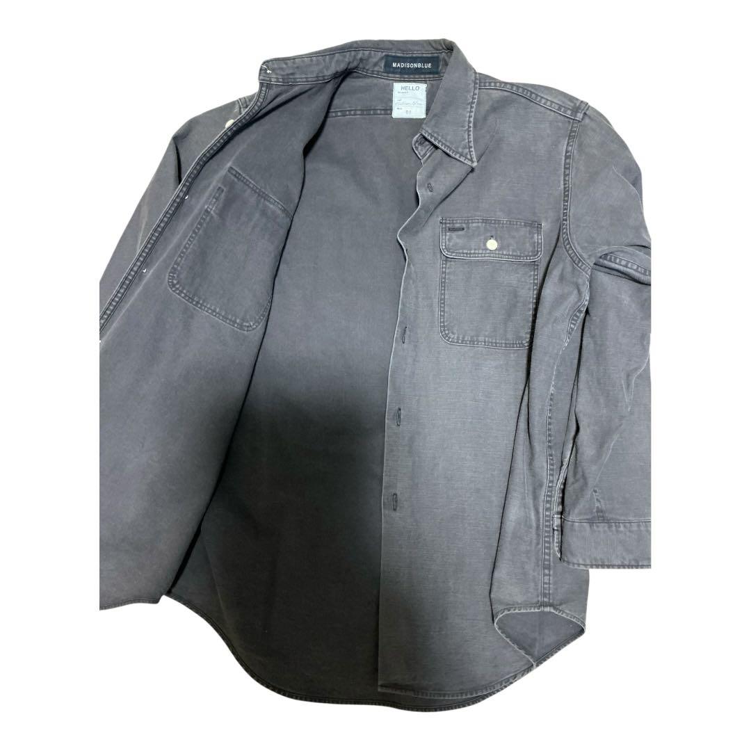 トップス MADISONBLUE HAMPTON BACK SATIN SHIRT 01