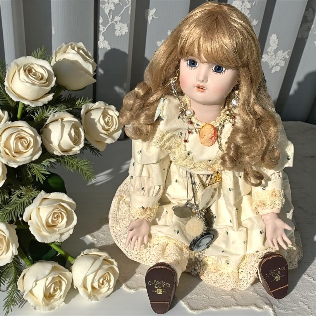 ようこ ビスクドール エデン べべ ホワイト ドレス ボネ 箱 証明書