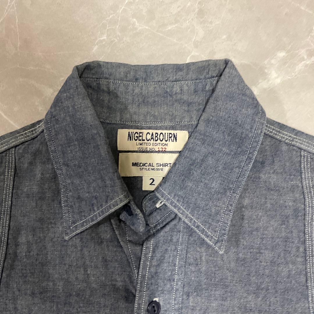 NigelCabourn ナイジェルケーボン 長袖シャンブレーシャツ
