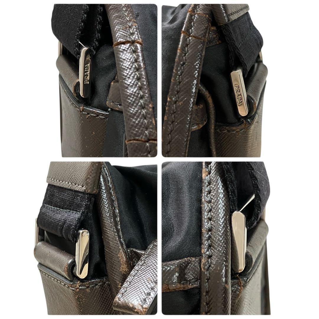 PRADA プラダ メッセンジャーバッグ ショルダーバッグ ビジネス　三角ロゴ